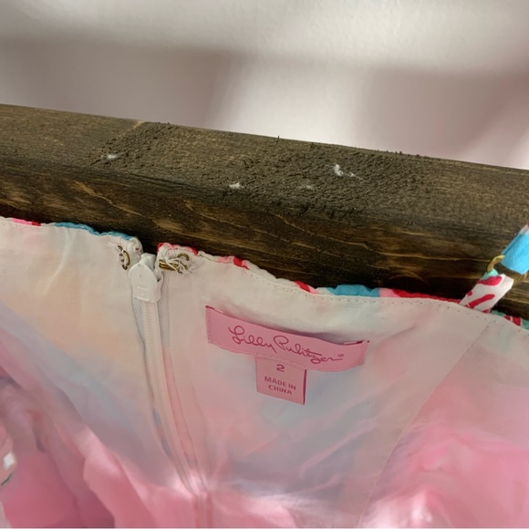 Lilly Pulitzer Lenore Dress Breakwater Blue Lolita Dress - Picture 5 of 9